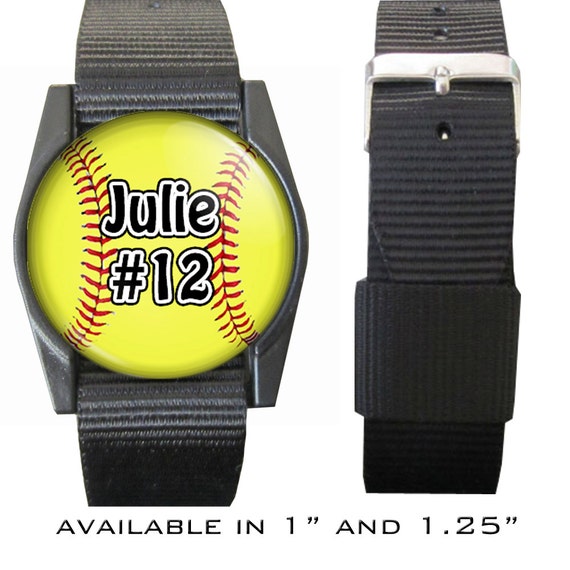 Personalized Softball Bracelet/Wristband With Your Name and