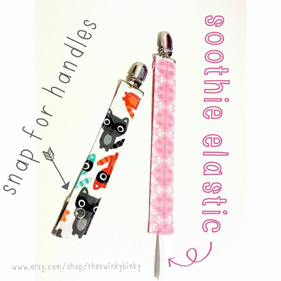 Soothie Pacifier Clip Small Grey Chevron Mam Gumdrop Nuk