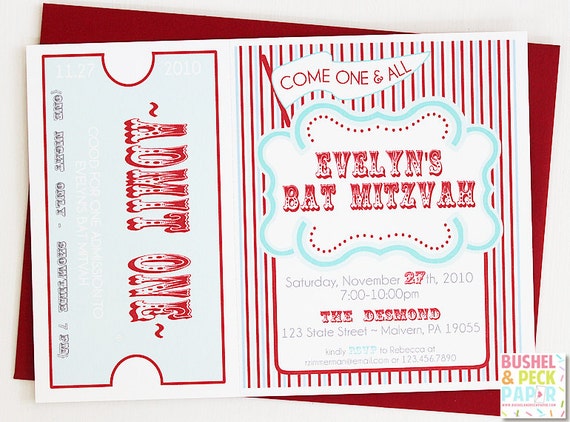 Vintage Carnival Invites Il_570xn