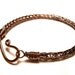 Viking Knit Bracelet Woven in Earth Toned Copper