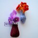 A felt brooch "Boutonniere"