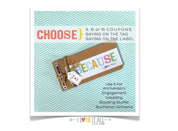 Because i love you coupon book