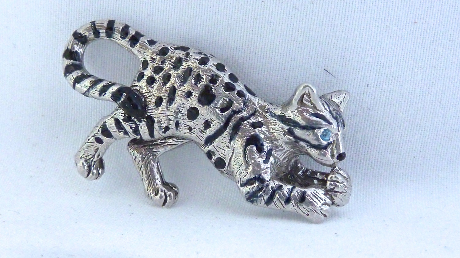 Bengal Cat Pendant Sterling Silver