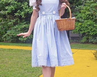 Wizard of Oz Dorothy Dress, Custom made costumes, Ladies Dorothy Costume, Wizard of Oz Costumes