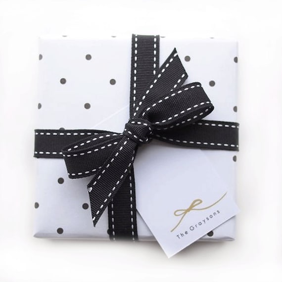 Items similar to Gift Tag Personalized - Bow (set of 20) on Etsy