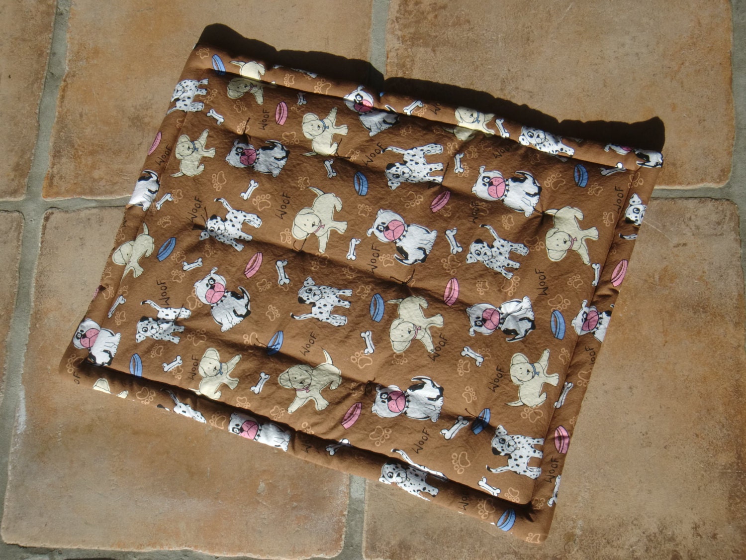 indoor/outdoor dog mat size medium 24 x 19 cute by elissacreates