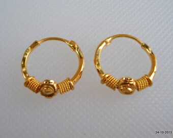 earring earrings gold ear upper traditional 20k hoop infant unisex popular items