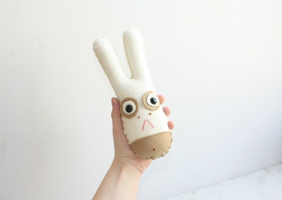 white easter bunny stuffed animal