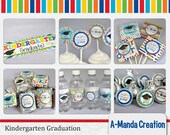 Kindergarten Graduation Printable Gift and Party Bundles, includes 10 different printables Il_170x135