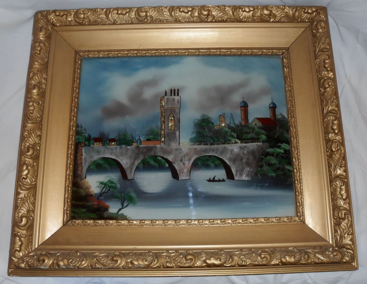 Antique 1800 S Reverse Painting Bridge Tower Mica By JleCROW   Il Fullxfull.609532287 It5s 