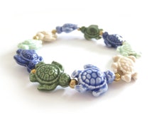Unique sea turtle bracelet related items | Etsy