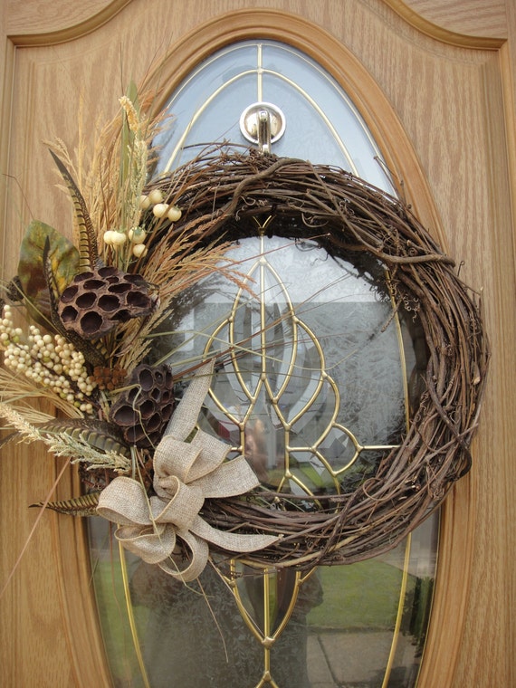 Autumn Wreath FALL CLEARANCE SALE Festive Fall Wreath