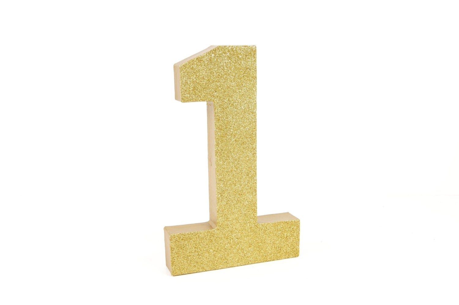Ready to ship Gold Glitter Number 1 First by DuryeaPlaceDesigns