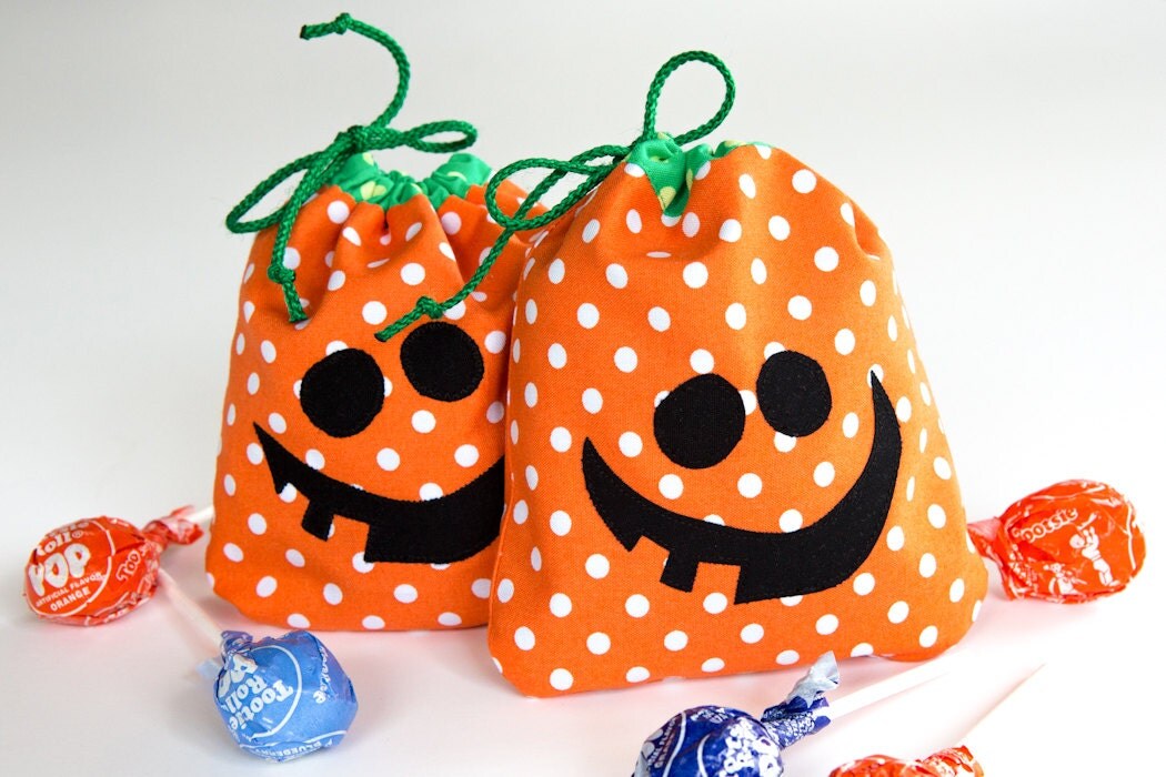 Halloween Treat Bag Halloween drawstring gift bag fabric