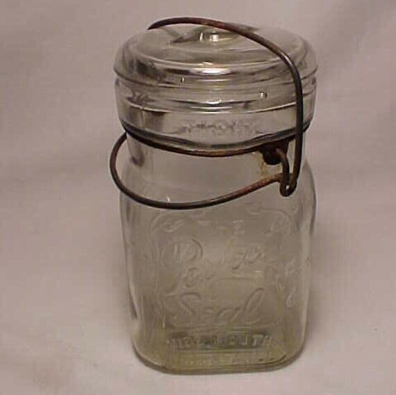 c1915 The Perfect Seal Wide Mouth Adjustable Pint Fruit Jar