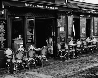 Items similar to Notre Dame Outdoor Cafe and Bistro - Romance of Paris ...