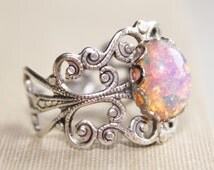 Silver opal engagement ring everquest