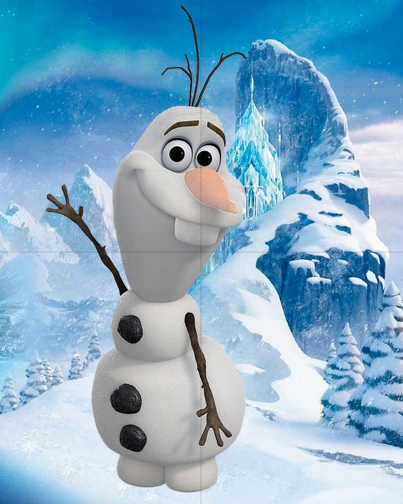 Items similar to Pin the Carrot on Olaf Birthday Game Frozen Inspired ...