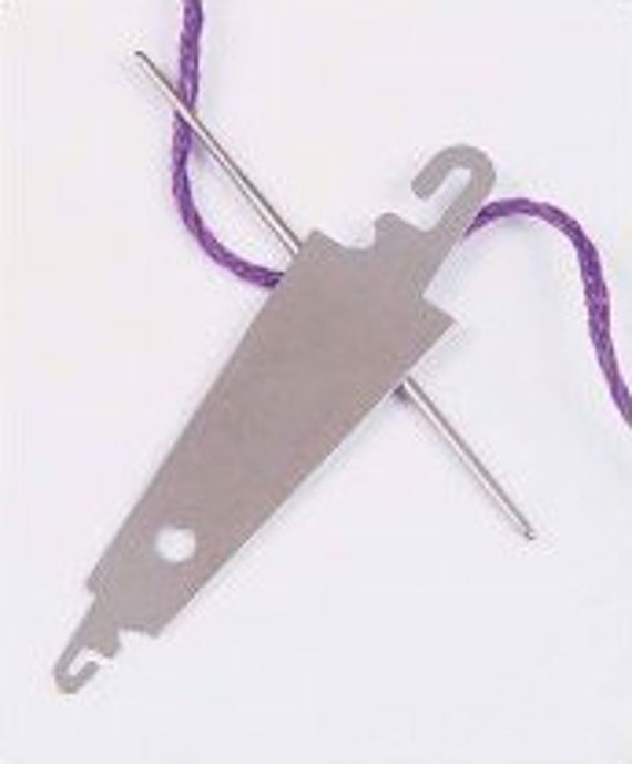 LoRan Needle Threader Dritz cross stitch by thecottageneedle