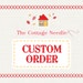 special custom order for Janis : counted cross stitch supplies embroidery