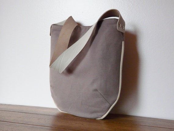 grey tote bag canvas