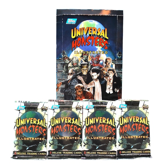 Universal Monsters Trading Cards 3 Packs By Topps