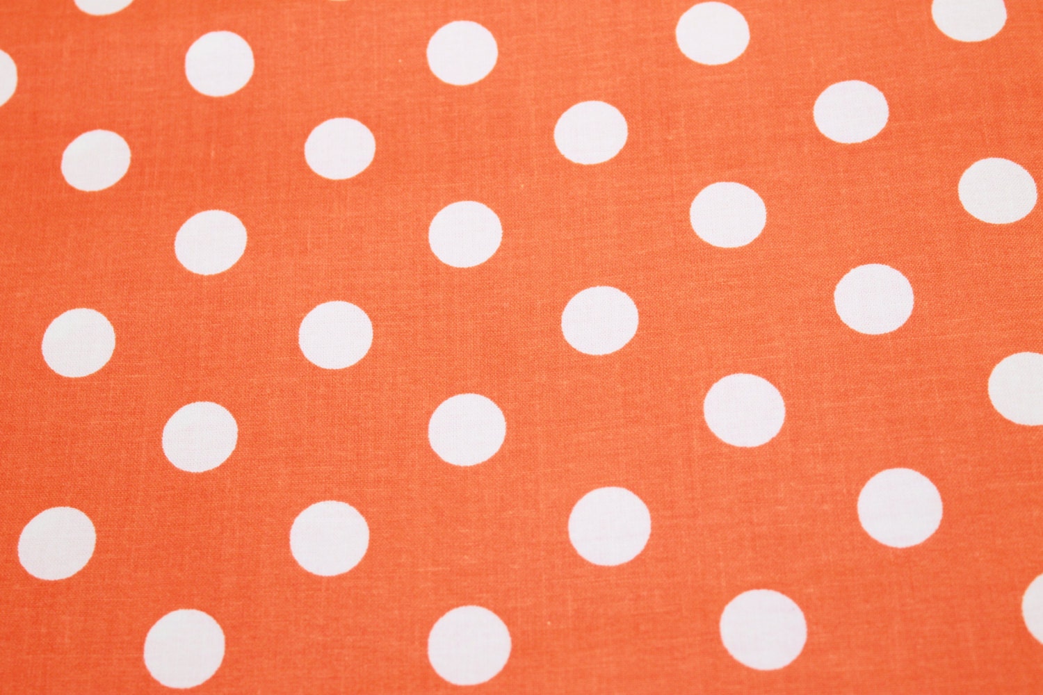 Orange Polka Dot Fabricfabric By The By Jacobandchloesllc On Etsy