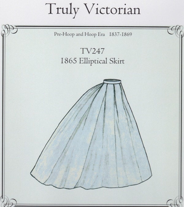 TV247 Truly Victorian 247 1865 Elliptical Skirt Sewing