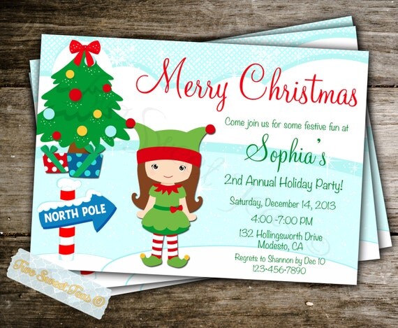 North Pole Party Invitations 8