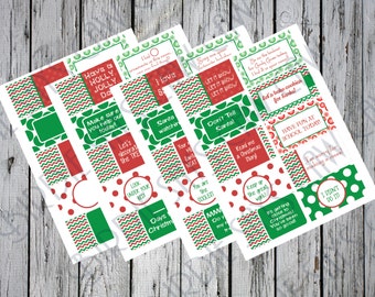SALE!! Notes from the elf Elf Jokes and Status Cards Instant Download Printable DIY Pack Santa