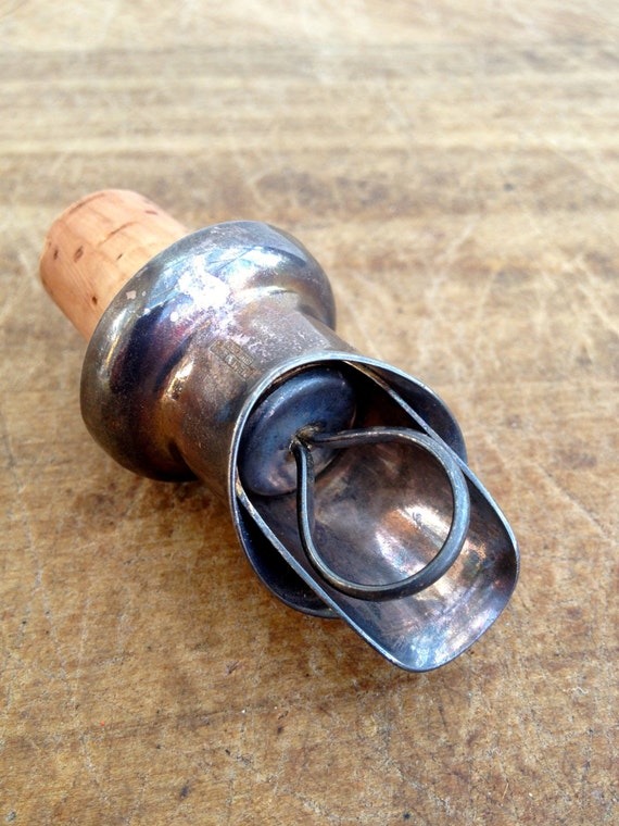 vintage liquor bottle pourer