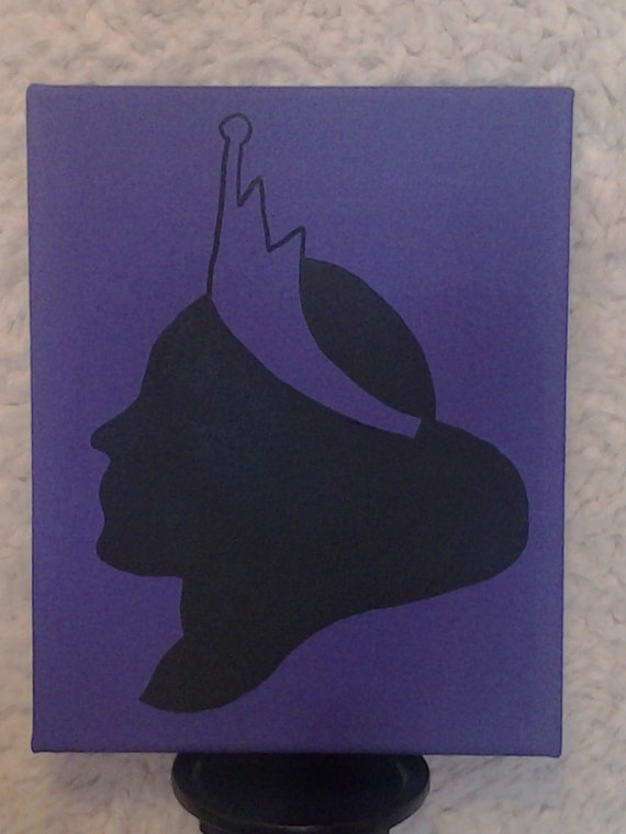 Items similar to Disney Villain Silhouette Painting - Choose from 7