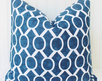 banana blue pillow
