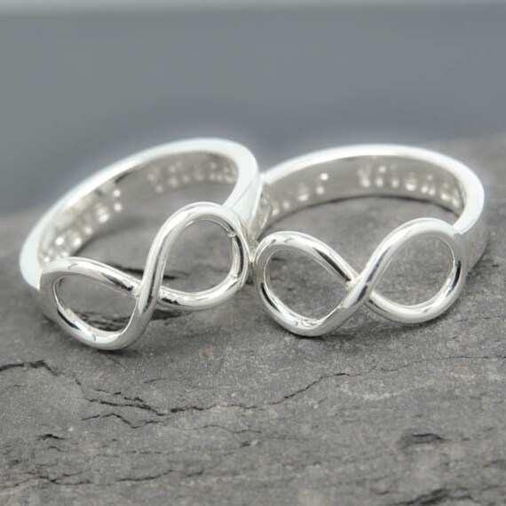 Infinity ring promise ring personalized ring best friend