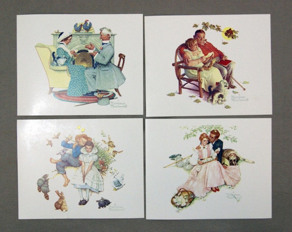 Vintage Norman Rockwell Four Seasons Series Four Ages of Love