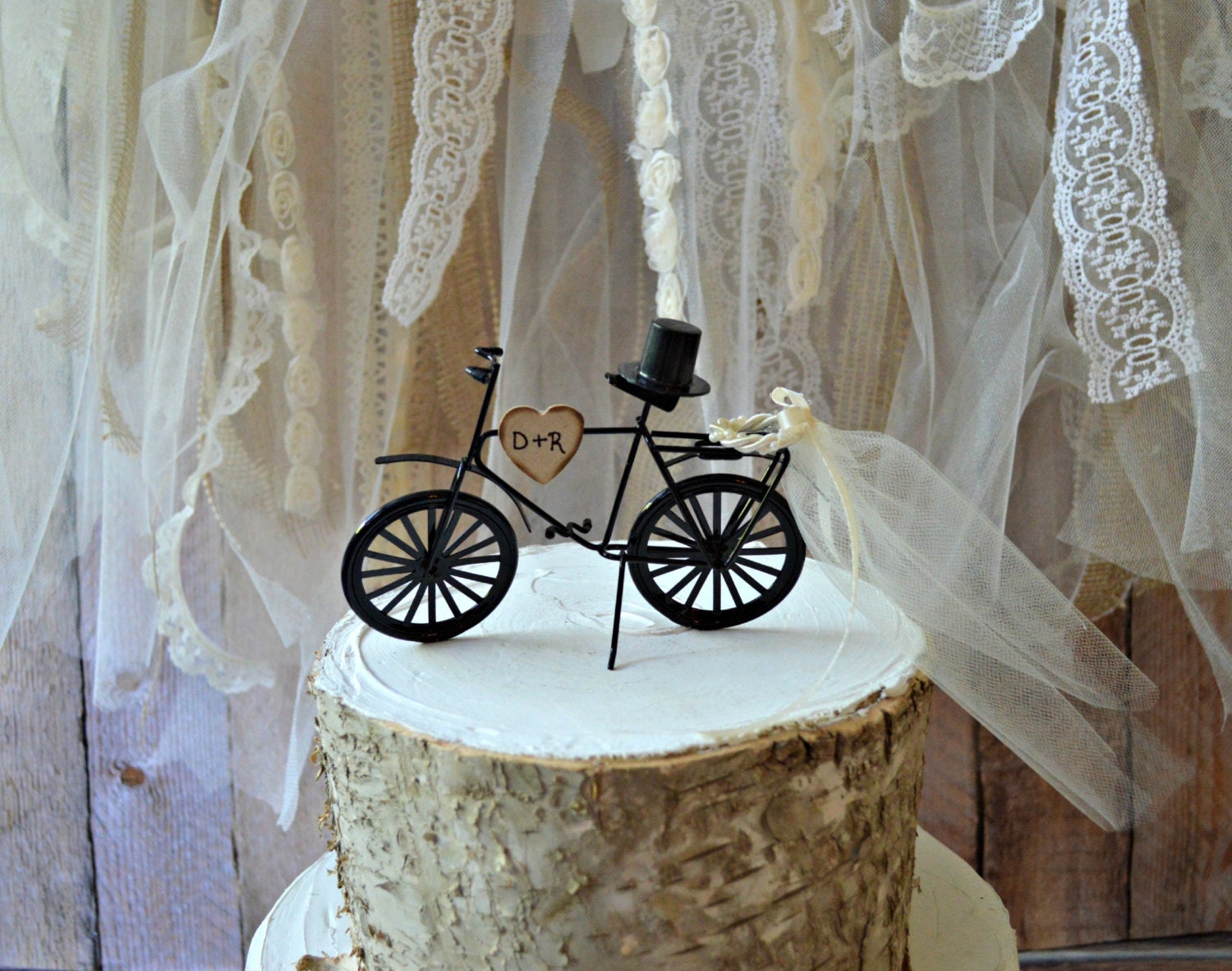 Bicycleweddingcake toppersportsgrooms