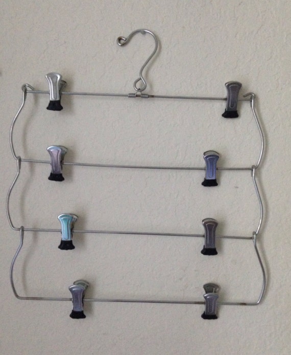 Vintage skirt hanger vintage photo display by PrairieTreasure