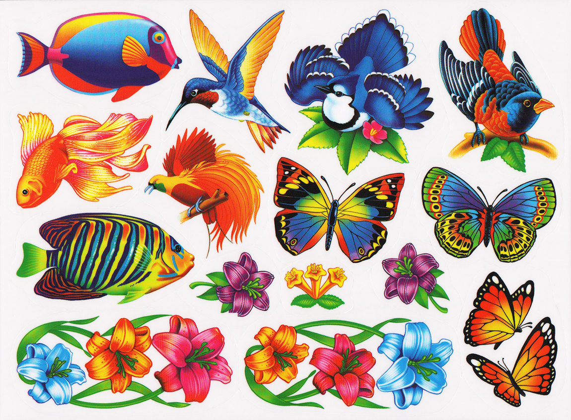 99 Nature Window Clings Decals