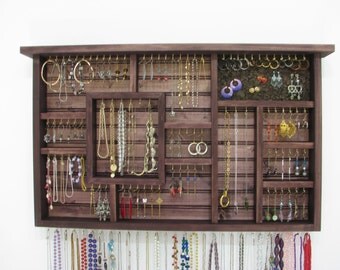 Jewelry Display in black cherry