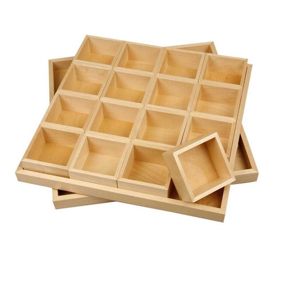 wood box with compartments