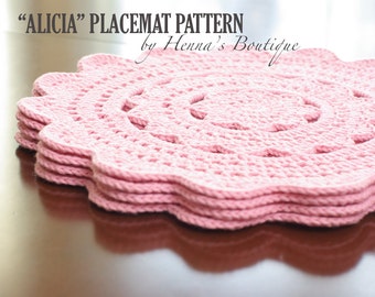 Crochet placemats Etsy