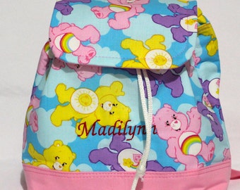 Care Bear Mini Backpack - Yellow - Can Be Personalized - Toddler/Pre ...