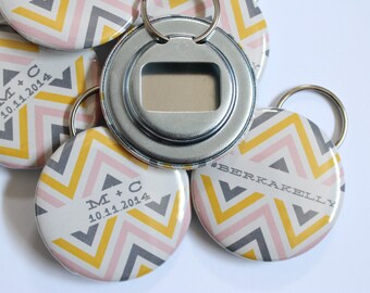unique wedding favors, bottle opener wedding favor, wedding buttons, custom wedding favors, chevron wedding, wedding favors for guests