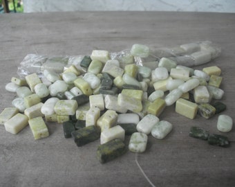 Serpentine stone bead destash