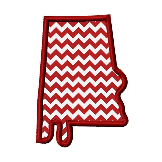 Alabama state applique embroidery design 4x4 5x7 by appliquecandy Alabama state applique embroidery design 4x4 5x7 by appliquecandy