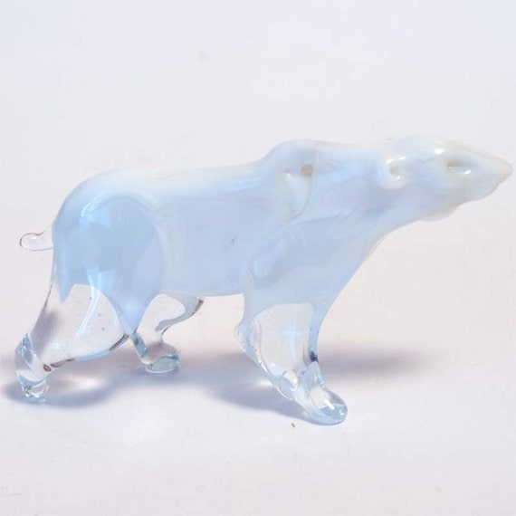 blown glass polar bear