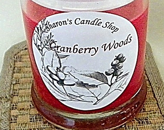Cranberry Wood soy candle