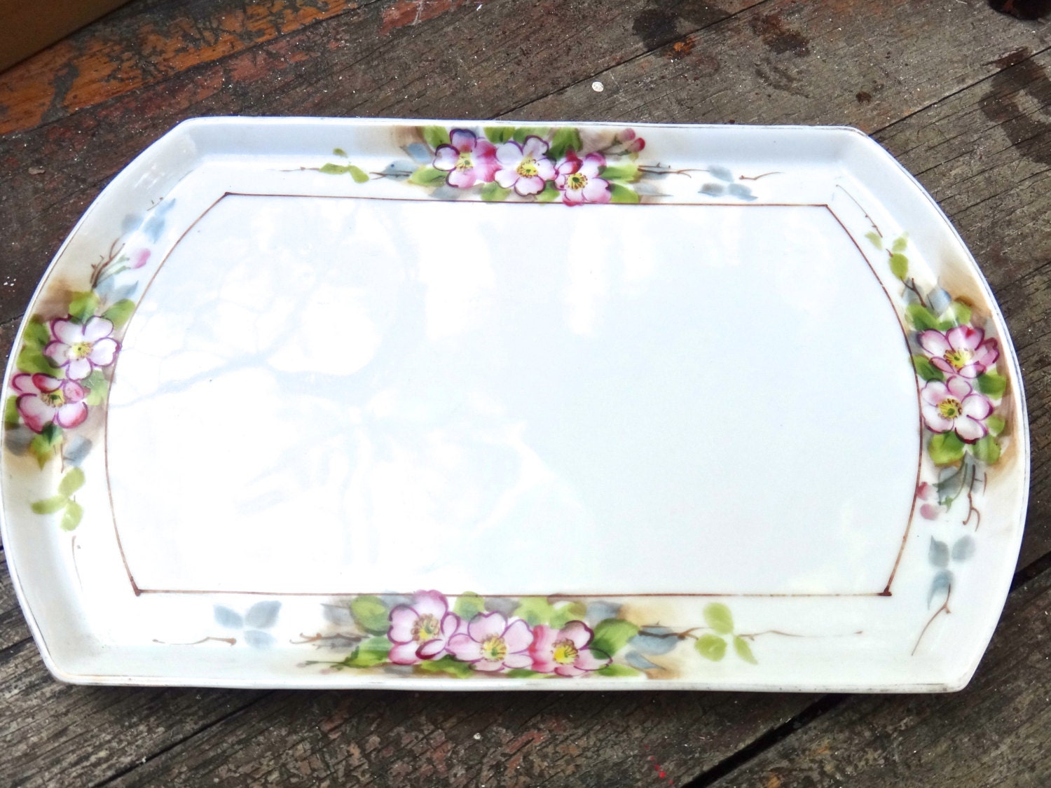 Porcelain Tray Nippon Dresser Tray Bedroom Decor Boudoir