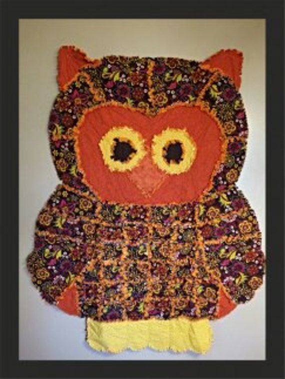 items-similar-to-owl-rag-quilt-on-etsy