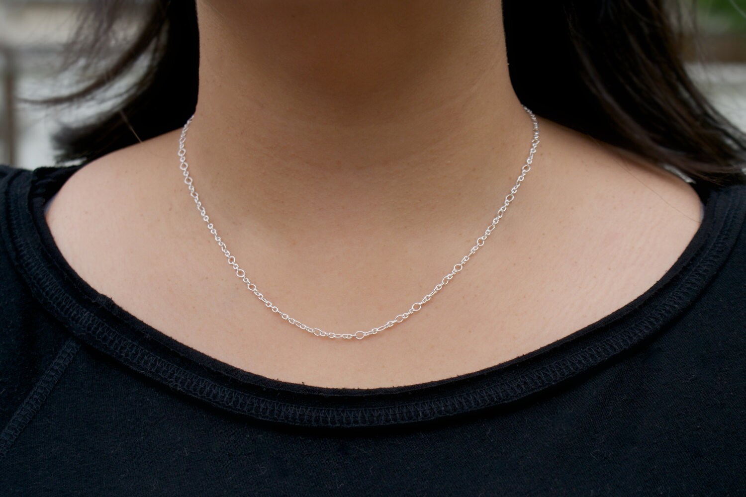 Semipermanent Locking clasp necklace / bracelet. Custom size.